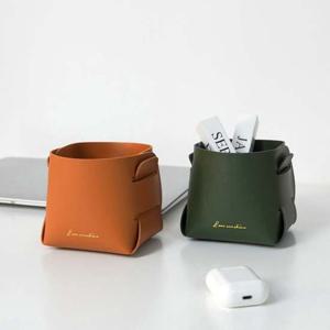 티박스 가죽 카드 다꾸 정리함 아로마오일 커피믹스 보관함