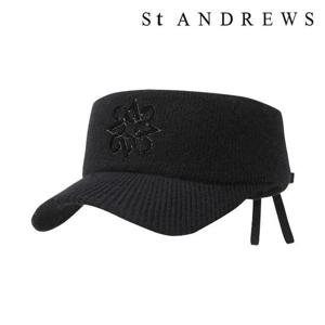 세인트앤드류스  (821E4CP081) 여성 터프팅 별 심볼 리본 니트 썬바이저