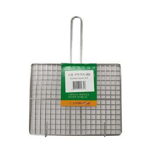 스텐 사각 석쇠(소) 스텐석쇠 석쇠그릴 불판 그릴판 화로