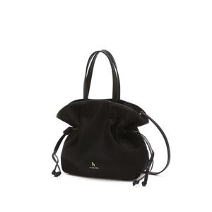 [헤지스]헤지스 블랙 로고장식 나일론 토트백 WIBA4F707BK