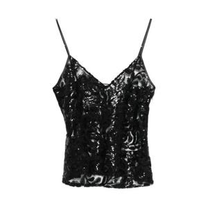 25 FW 골든구스 V넥 시퀸 탑 GWP02661P002320 TP446000675