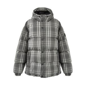 [로로모다] 버버리 옹브레 체크 후드 퍼퍼 남성 패딩 / 8110226