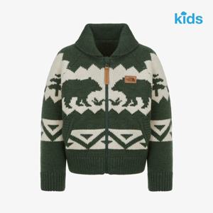 [노스페이스키즈] (NJ5SR52U_정글그린) 키즈 코위찬 가디건   NKUS