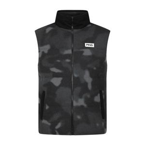 [핑]남성  카모 플라주 니트 다운베스트111E4SV212_BK