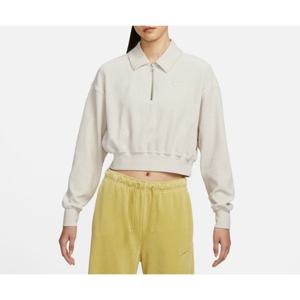 나이키 우먼 벨루어 쿼터집 탑 포근한 니트 스웻셔츠 DQ5939 104