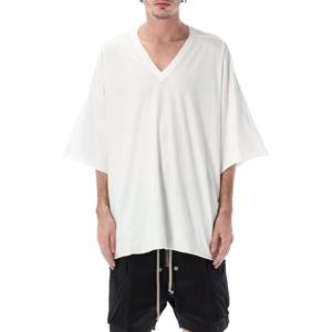 릭오웬스 브이넥 오버사이즈 코튼 저지 티셔츠 RU01F2279JA 11