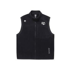 데상트 공용 USAT 폴라텍 마이크로 플리스 베스트 BQ123IVE11-BL