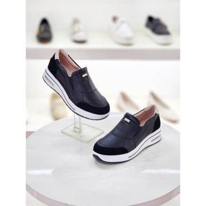 세레스 세이브존03 세레스 여성 소가죽 경량 심플 스티치 에어쿠션굽 슬립온 4cm AQKR P340A-S