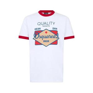 디스퀘어드2 그래픽 프린트 크루 넥 티셔츠 S71GD1658D20033