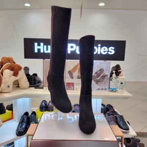 [허시파피]여성 발 편한 4cm 스웨이드 스판 롱부츠 3fq615-B_CA