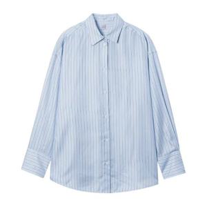 토템 오버사이즈 스트라이프 버튼 프런트 셔츠 261 WRT0700 FB0