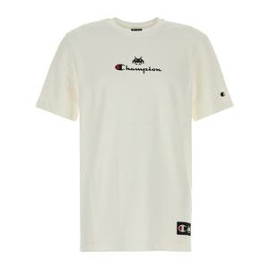 챔피온 로고 프린트 크루넥 반팔 티셔츠 220172 WW001