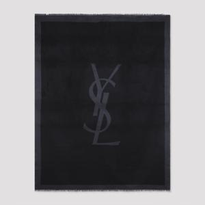 생로랑 머플러 스카프 835846 3Y009 1061 BLACK DARK GREY