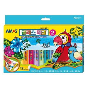[아모스] 스티커 물감 글라스데코 2