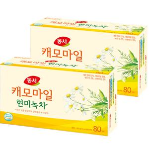 동서 캐모마일 현미녹차 80T x 2개