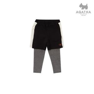 [아가타키즈]와끼배색5부레이어드팬츠(A9FT9P04_BK)