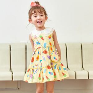 [게스키즈] YL 아이스크림 나염 원피스 (택가153,000원)