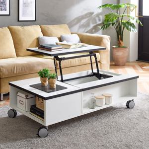 [모로]브리즈 1200 리프트업 소파 거실 테이블 바퀴형 식탁 국산