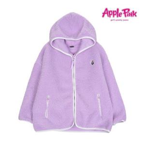 [애플핑크][애플핑크] 보아털 곰 자수 후드집업 (APF9R711GSV)