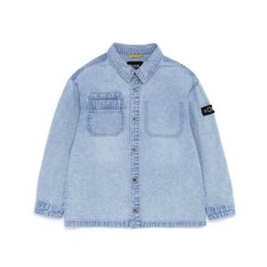 [내셔널지오그래픽 키즈] K221USH010 데님 긴팔셔츠 LBLUE
