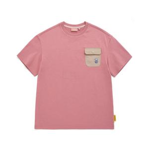 [내셔널지오그래픽 키즈] K232UTS050 백그래픽 포켓 반팔티 DUSTY ROSE