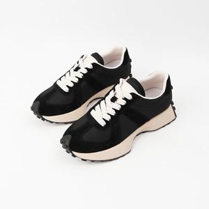 [신난다슈] 여성 스니커즈 키높이 운동화 소가죽 RM241998 블랙