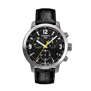 티쏘 남성 가죽 시계 PRC200 T055.417.16.057.00