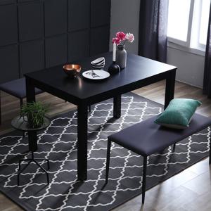 베스트리빙 캘빈 젠 4인 원목 카페 인테리어 식탁세트/벤치 2개형