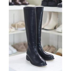 바이로쏘 세이브존03 심플 라운드 토 3.0cm 로우힐 롱부츠 (BY)AG23F11182DC1WAG