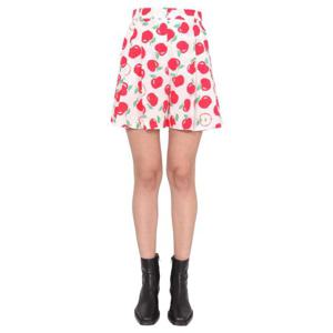 모스키노 여성 레드 면 버뮤다 쇼츠 03170846_1002