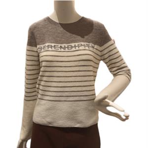 [숲]단가라 레터링 자수 니트 풀오버 SAALK34