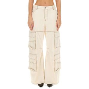 디젤 여성 아이보리 DSIRE 카고 진 A13316_0GRDQ100