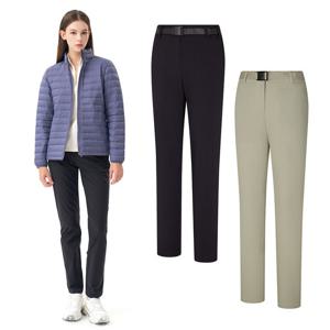 콜핑 여성 가을 스트레치 등산 기모바지 벨트증정  2494PK610W