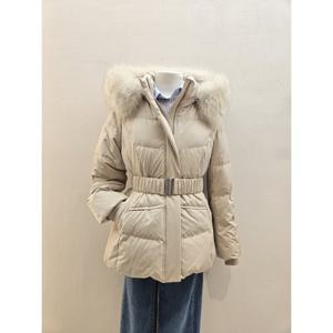 [75%할인]숲 (SABDO34) 폭스퍼 벨티드 다운 숏 패딩 점퍼