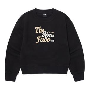[노스페이스] 걸즈 앨리슨 스웻셔츠 NM5MQ53S_BLK