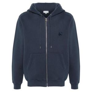 메종키츠네 후드 티셔츠 MM00714KM0307 P476 Free INK BLUE