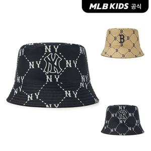 [MLB키즈]다이아 모노그램 자카드 리버시블 버킷햇 (2color)7AHTMD15N-SET