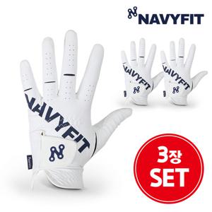 (3장세트)네이비핏 골프장갑 레이싱너클 프리미엄 극세사 남성용