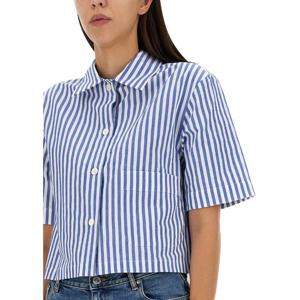 마가렛호웰 캔디 스트라이프 반팔셔츠 WOSH0261S23_EUBBLW