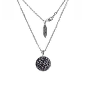 nsg4001 블랙 오스트리아 크리스탈 롱목걸이