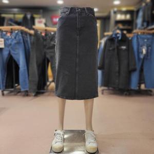 리바이스 하이라이즈 슬릿 데님 스커트 001VH-0003