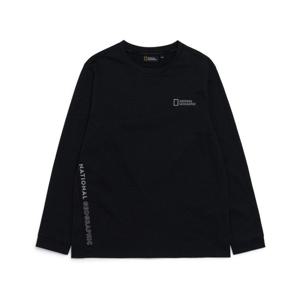 내셔널지오그래픽 키즈 K221UTS210 스몰로고 긴팔티 CARBONBLACK