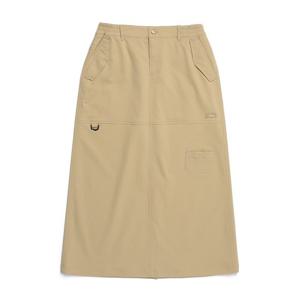 내셔널지오그래픽 N251WSK020 여성 허리 밴딩 롱 스커트 SAND BEIGE