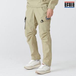 스프리스 남성 지퍼 카고 팬츠 베이지