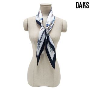 [닥스(스카프)]마차,체인 포인트 로장지 실크스카프SKI004I