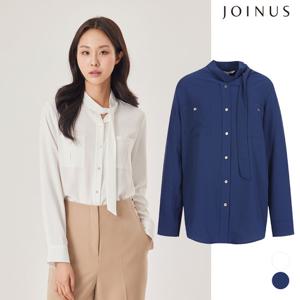 은장 포켓 타이 블라우스_JACU4-WRB210