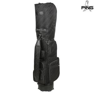 [우산/양말증정]남성 로고 자가드 캐디백 111E7CB001_BK