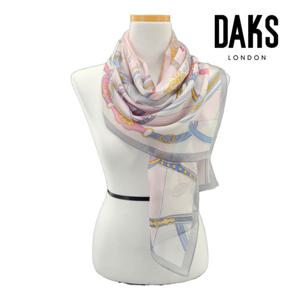 [닥스(스카프)]롱사이즈 실크스카프 (마차바퀴패턴) SKI018I