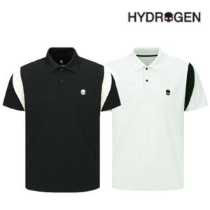 [하이드로겐] 남성 소로나 혼방 요꼬 반팔카라티 H11D2TO314