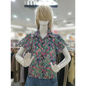 무자크 세이브존09 똑딱이단추반팔블라우스 MP4WBL11